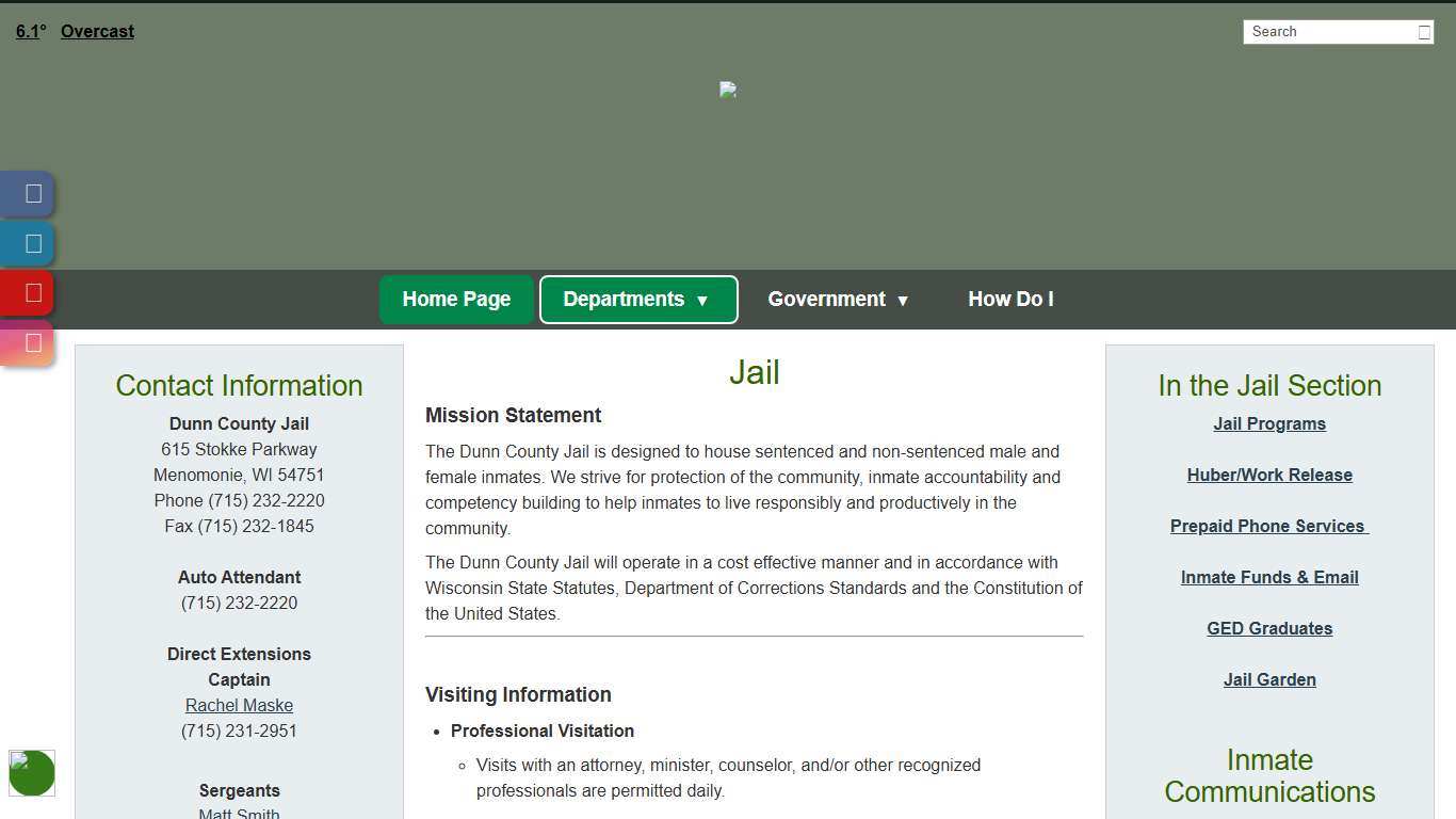 Jail - Dunn County, WI